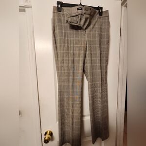 Express Gray Boot Cut Plaid Pants 10R